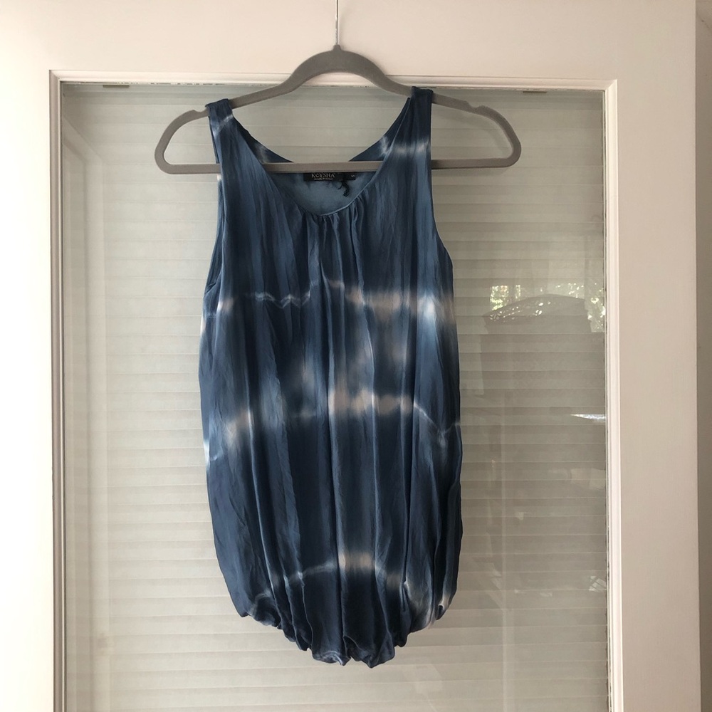 Tie Dye Sleeveless Blouse